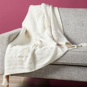 Tufted Christmas Tree Throw NWT